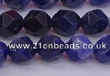 CSO553 15.5 inches 10mm faceted nuggets sodalite gemstone beads