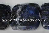 CSO57 15.5 inches 35*35mm square sodalite gemstone beads