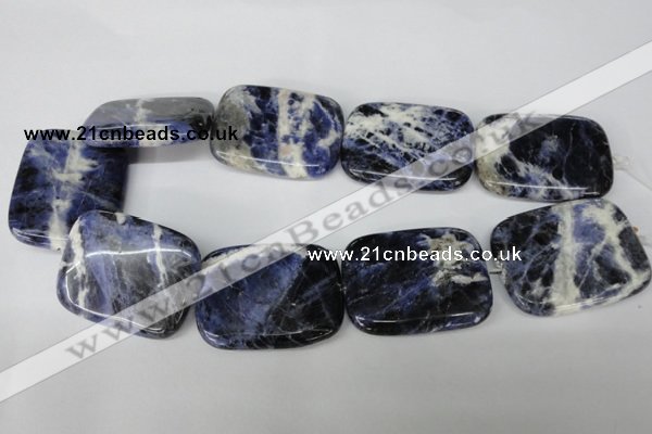 CSO58 15.5 inches 35*45mm rectangle sodalite gemstone beads