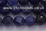 CSO603 15.5 inches 10mm faceted round sodalite gemstone beads