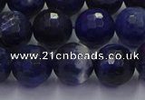 CSO604 15.5 inches 12mm faceted round sodalite gemstone beads