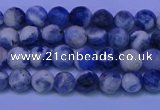 CSO620 15.5 inches 4mm faceted round AB grade sodalite beads