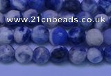 CSO621 15.5 inches 6mm faceted round AB grade sodalite beads