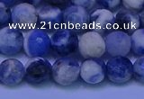 CSO622 15.5 inches 8mm faceted round AB grade sodalite beads