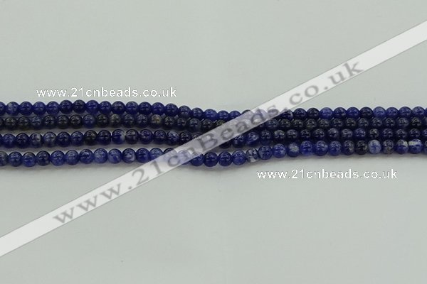 CSO631 15.5 inches 4mm round sodalite gemstone beads wholesale