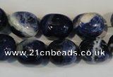 CSO64 15.5 inches 11*15mm nuggets sodalite gemstone beads wholesale