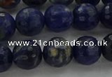 CSO644 15.5 inches 10mm faceted round sodalite gemstone beads