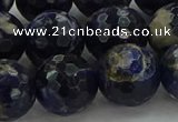 CSO647 15.5 inches 16mm faceted round sodalite gemstone beads