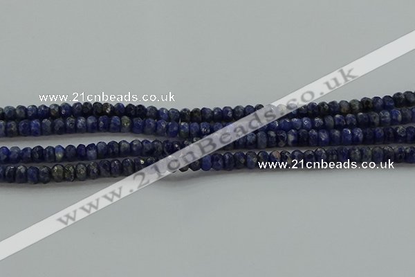 CSO661 15.5 inches 4*6mm faceted rondelle sodalite gemstone beads