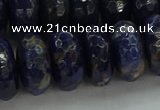 CSO666 15.5 inches 9*16mm faceted rondelle sodalite gemstone beads