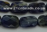 CSO737 15.5 inches 12*16mm faceted rectangle sodalite gemstone beads