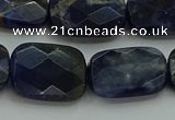 CSO739 15.5 inches 15*20mm faceted rectangle sodalite gemstone beads