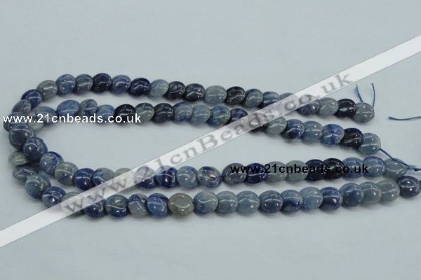 CSO80 15.5 inches 12mm flat round sodalite gemstone beads wholesale