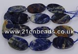 CSO820 15.5 inches 30*50mm - 32*52mm oval orange sodalite beads