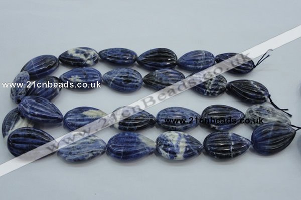 CSO83 15.5 inches 20*30mm teardrop sodalite gemstone beads wholesale