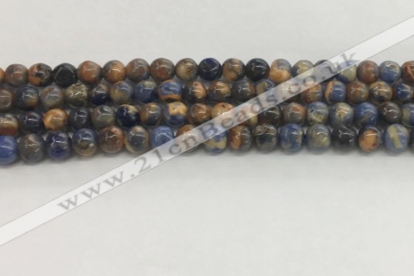 CSO831 15.5 inches 6mm round orange sodalite beads wholesale