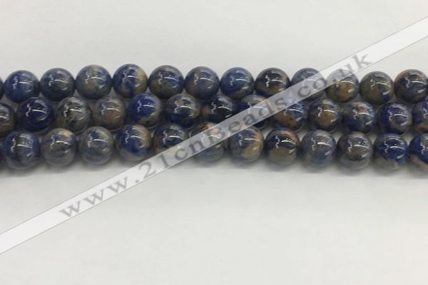 CSO833 15.5 inches 10mm round orange sodalite beads wholesale