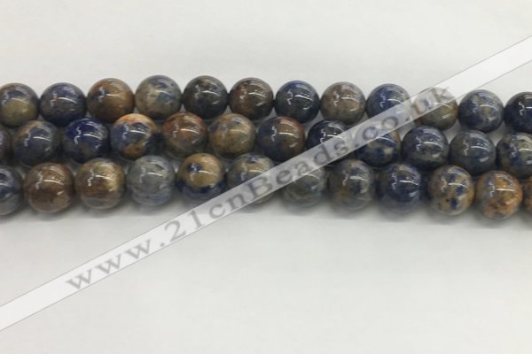 CSO834 15.5 inches 12mm round orange sodalite beads wholesale