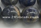 CSO837 15.5 inches 18mm round orange sodalite beads wholesale