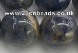 CSO838 15.5 inches 20mm round orange sodalite beads wholesale