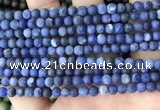 CSO840 15.5 inches 4mm round matte sodalite beads wholesale