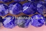 CSO850 15.5 inches 6*6mm faceted drum sodalite beads wholesale