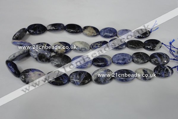 CSO92 15.5 inches 18*25mm oval sodalite gemstone beads