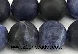 CSO929 15 inches 12mm round matte sodalite beads