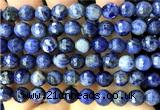 CSO941 15 inches 8mm faceted round sodalite beads wholesale