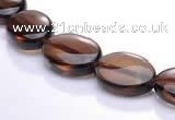 CSQ01 A grade 10*14mm oval natural smoky quartz beads Wholesale