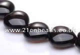 CSQ05 14*14mm heart A grade natural smoky quartz beads Wholesale