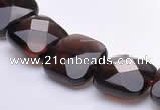 CSQ08 8*8mm faceted square natural smoky quartz beads Wholesale