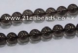 CSQ101 15.5 inches 8mm round grade AA natural smoky quartz beads