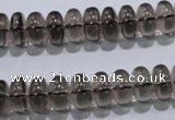 CSQ107 15.5 inches 6*12mm rondelle grade AA natural smoky quartz beads