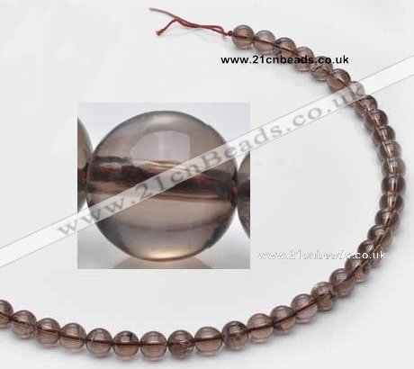 CSQ12 8mm round A grade natural smoky quartz beads Wholesale