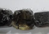 CSQ268 15.5 inches 16*20mm faceted nuggets smoky quartz beads