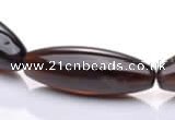 CSQ27 15*40mm rice AB grade natural smoky quartz beads Wholesale