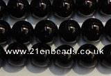 CSQ403 15.5 inches 10mm round black morion smoky quartz beads