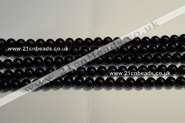 CSQ403 15.5 inches 10mm round black morion smoky quartz beads