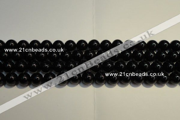 CSQ404 15.5 inches 12mm round black morion smoky quartz beads