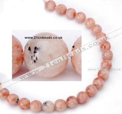 CSS01 12mm round natural indian sunstone beads Wholesale