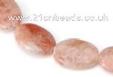 CSS04 13*18mm flat oval natural indian sunstone beads Wholesale