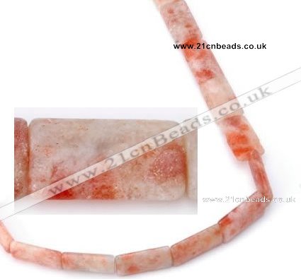 CSS07 12*20mm rectangle natural indian sunstone beads Wholesale