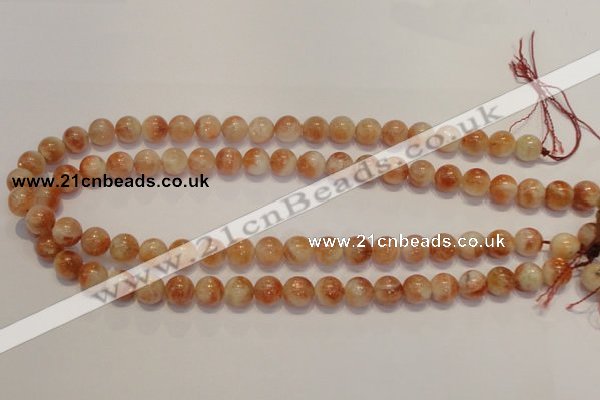 CSS17 15.5 inches 10mm round natural sunstone beads wholesale