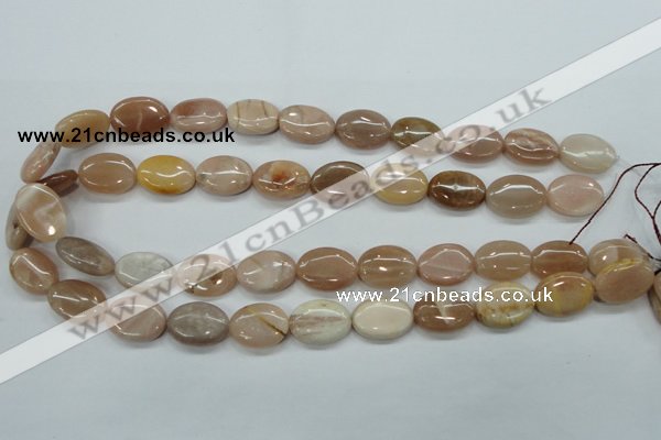 CSS205 15.5 inches 13*18mm oval natural sunstone beads