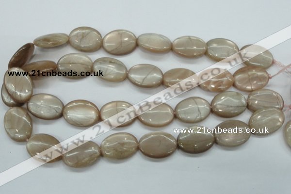 CSS206 15.5 inches 18*25mm oval natural sunstone beads