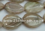 CSS207 15.5 inches 18*25mm flat teardrop natural sunstone beads