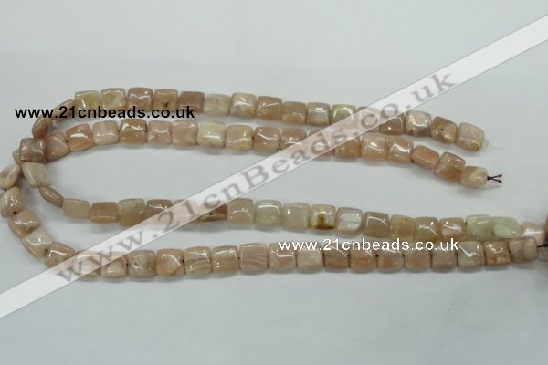 CSS208 15.5 inches 10*10mm square natural sunstone beads