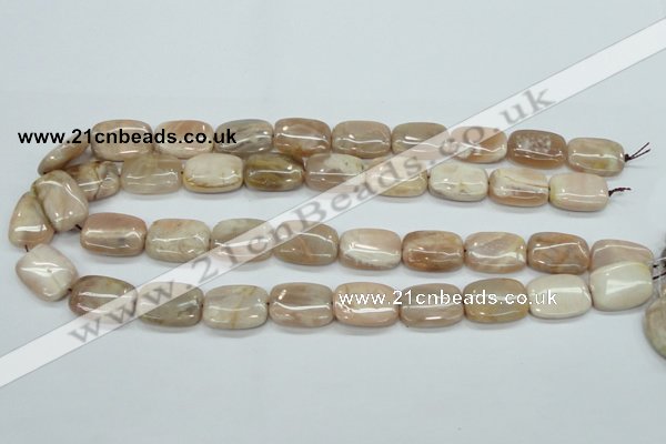 CSS212 15.5 inches 15*20mm rectangle natural sunstone beads