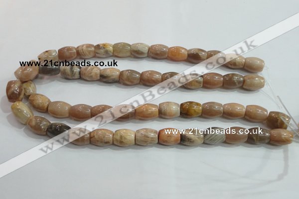 CSS251 15.5 inches 12*16mm drum natural sunstone beads